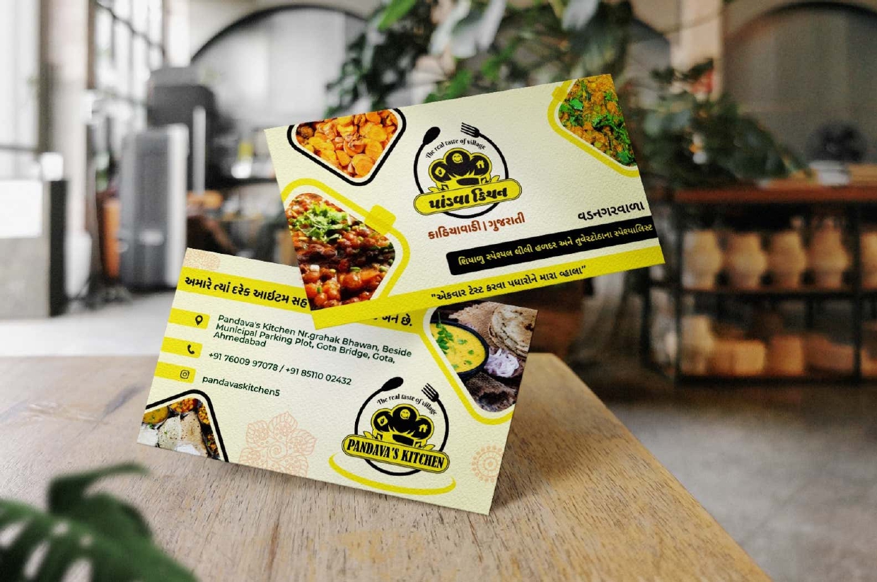 Pandava's Kitchen — Business Card