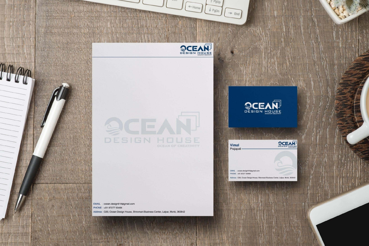 Ocean Design House — Brand Stationery